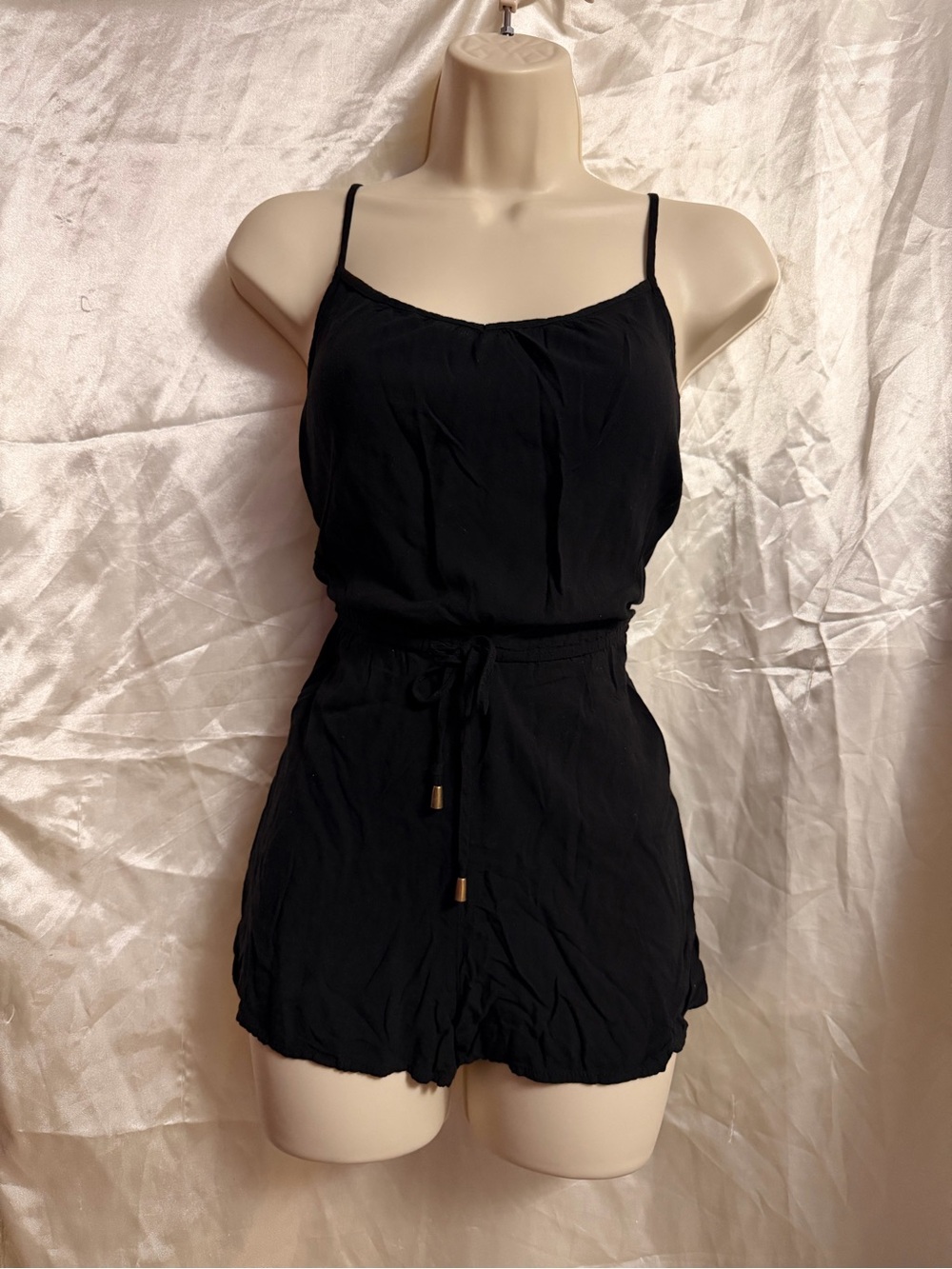 Black Spaghetti Strap Romper